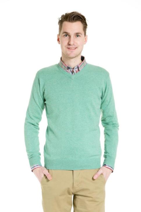 Baileys v-hals sweater, pastel groen