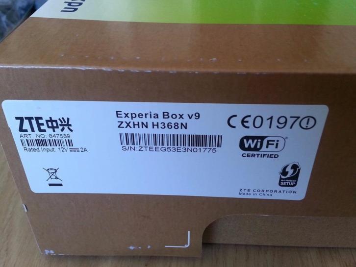 Experia box V9 router Nieuw in doos!