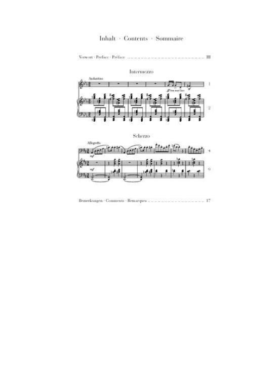 Debussy, Claude | Intermezzo · Scherzo