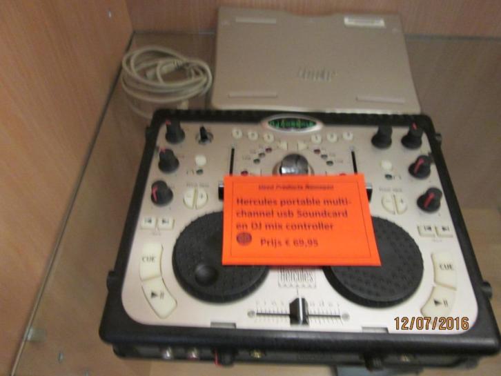 Hercules multi channel usb soundcard en DJ mix controller