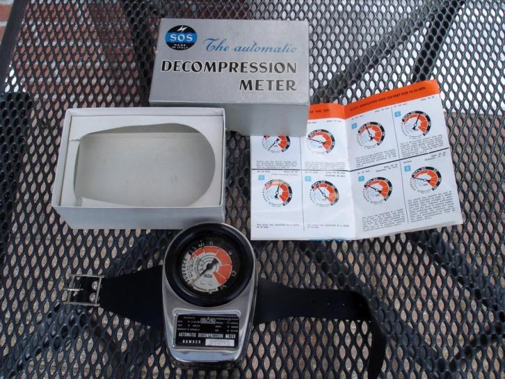 Vintage decompressie meter