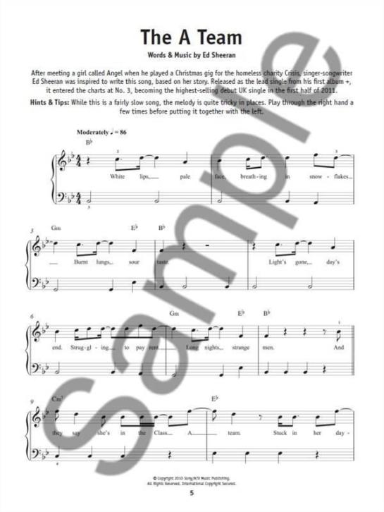 Ed Sheeran | Really Easy Piano | Songbook