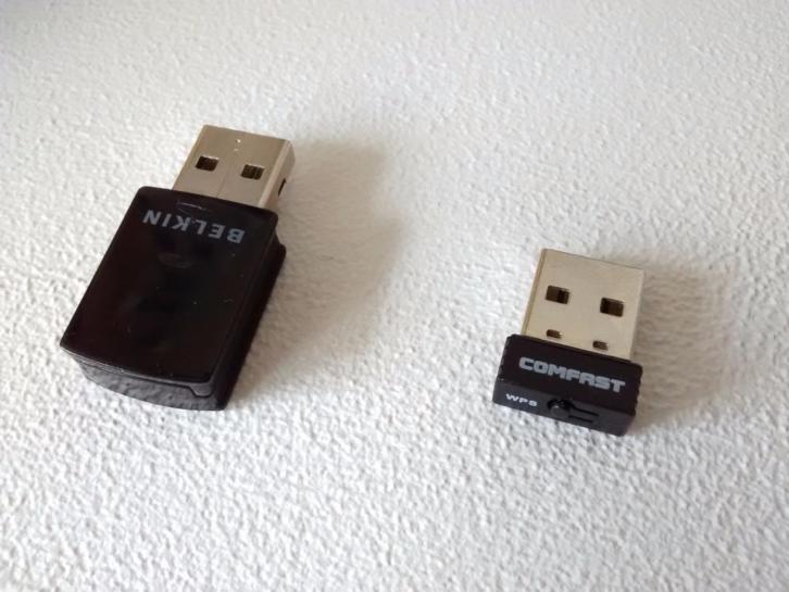 2x USB Micro-Adapters voor Draadloos Internet