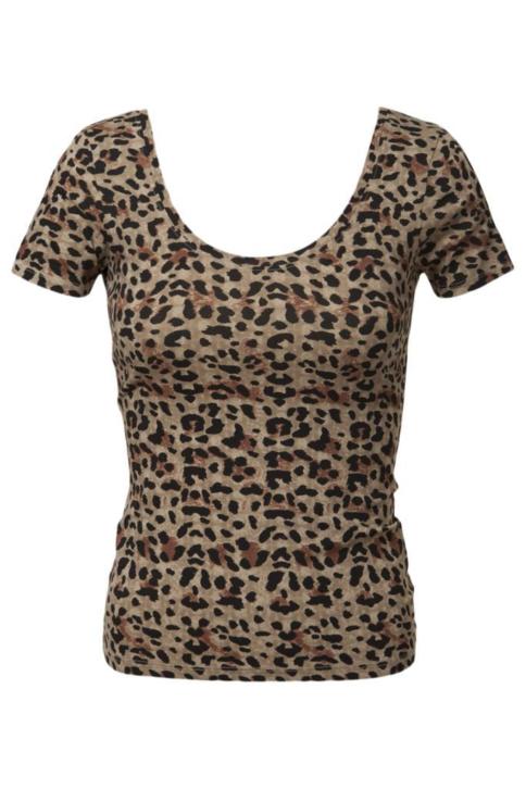 CoolCat T-shirt met lage rug Bruin voor Dames - Maat: L