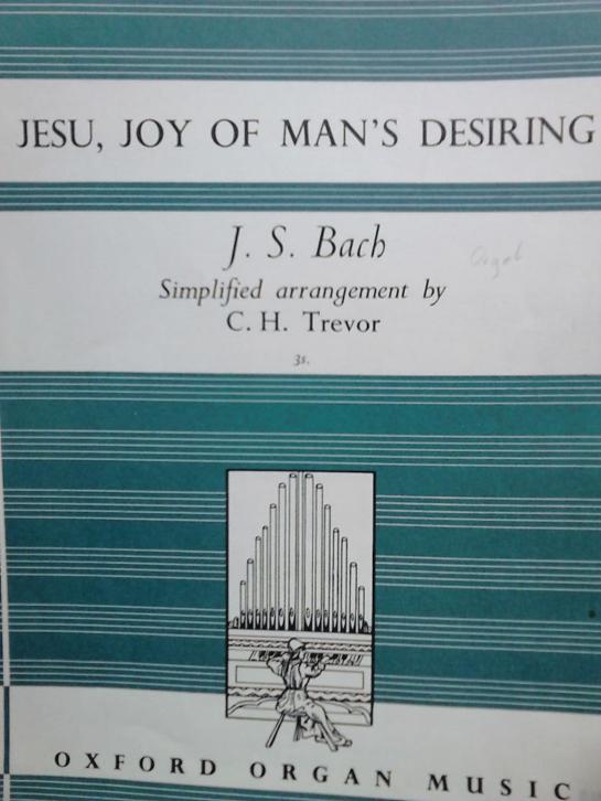 Orgel Elec Jesu, Joy of Man,s Desiring J.S.Bach.C. H Trevor.