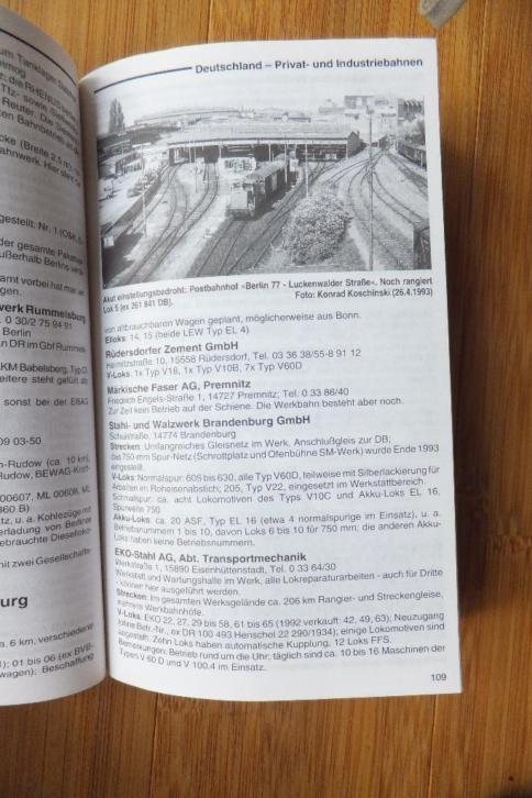 Boek Reiseführer für Eisenbahnfreunde Europa 1994 1995