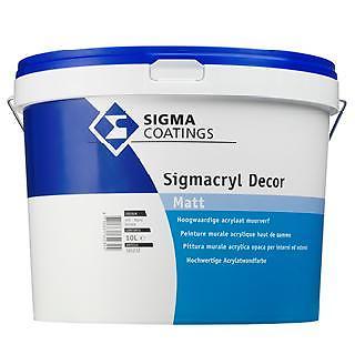 Sigmacryl Decor Matt Muurverf - WIT - 10 liter