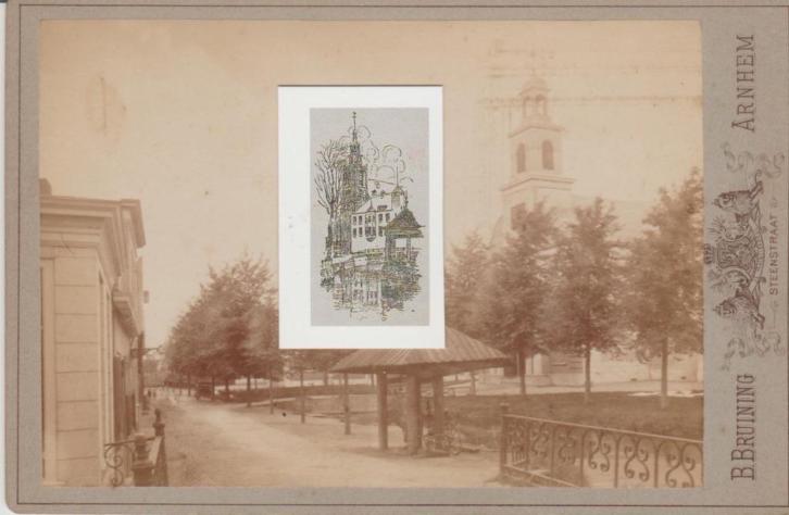 Waddinxveen Unieke set 8 fotokaarten 1880 8x Bruining Arnhem