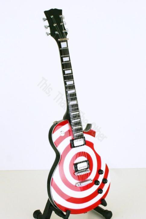 Miniatuur gitaar Ozzy Osbourne Zakk Wylde Bullseye