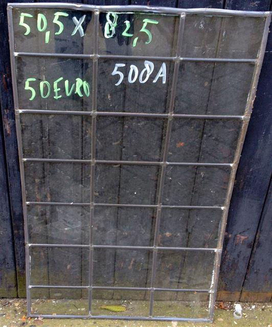 Nr. 508a- helder glas in lood raam 50,5x82,5