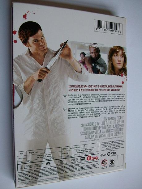 Dexter - Eerste Seizoen - 4 Dvd Boxje.