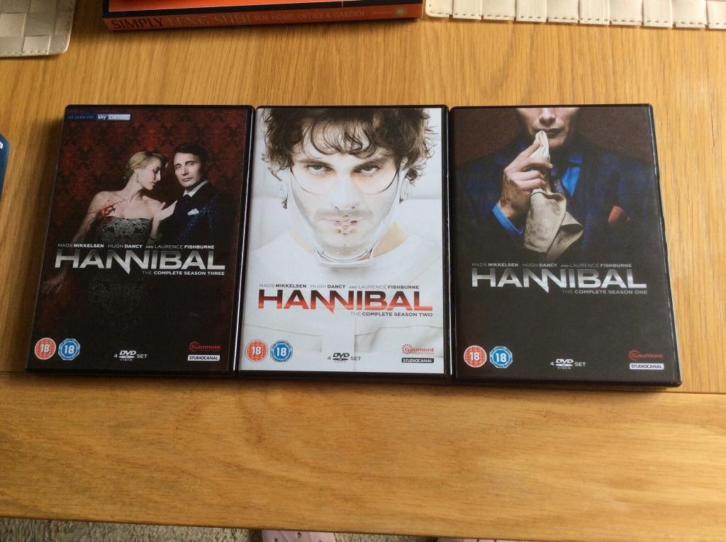 Dvd boxset Hannibal seizoen 1,2 en 3 compleet 39 episode's