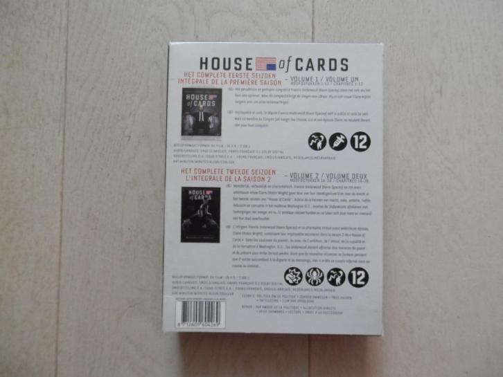 DVD : House of Cards : Het eerste en tweede seizoen : 8 dvd'