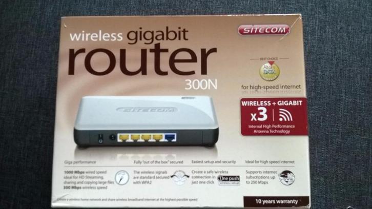 Wireless gigabit router 300N Sitecom