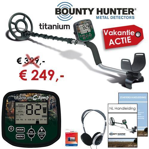 VAKANTIE-ACTIE: Bounty Hunter Titanium 8C van €329 voor €249