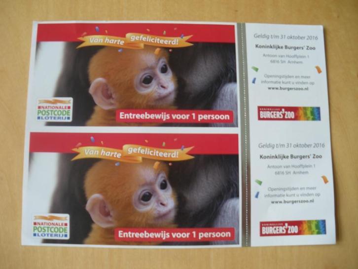 2 toegangskaarten voor Burgers Zoo Arnhem