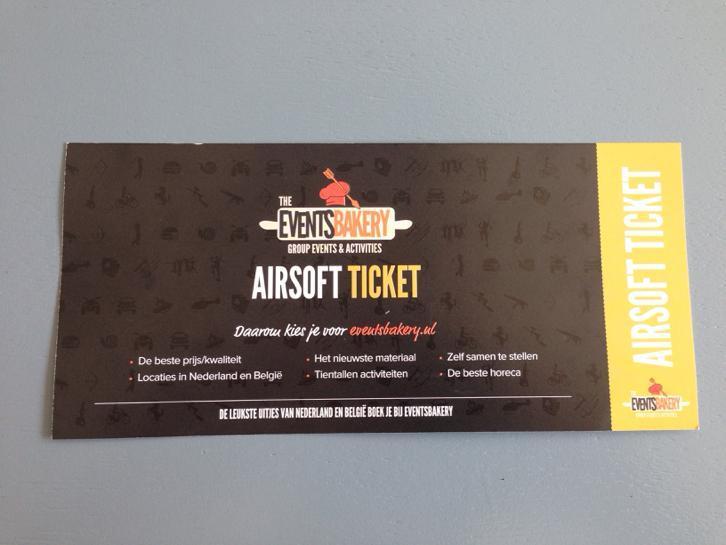 Airsoft ticket 10 personen t.w.v. €229,50