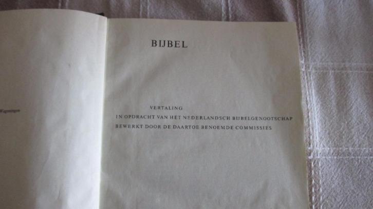 Bijbel NBG vertaling 1951 huisbijbel