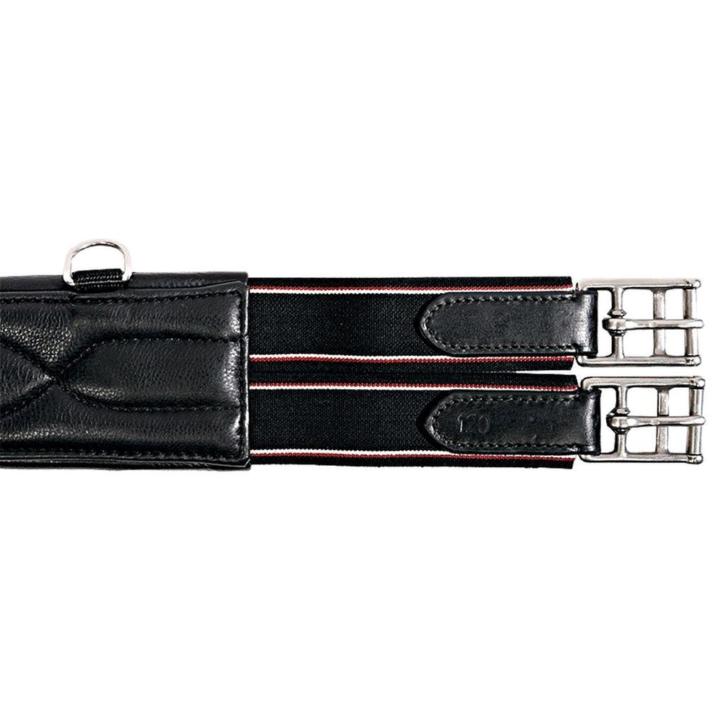Kavalkade Leren Singel SOFT tweevoudig elastiek 120cm Zwart