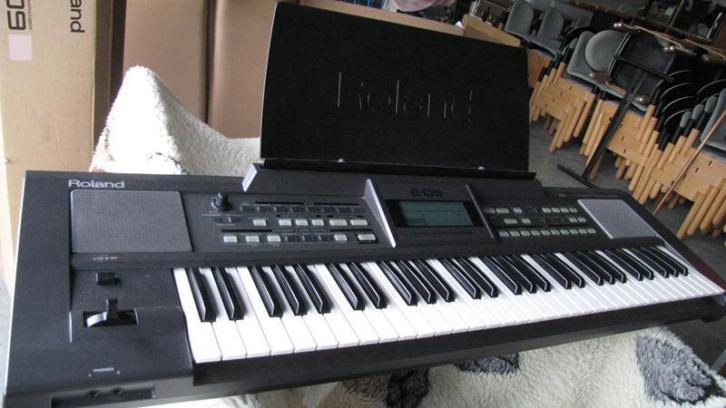 8567| Roland keyboard E-09 met standaard en doos €150