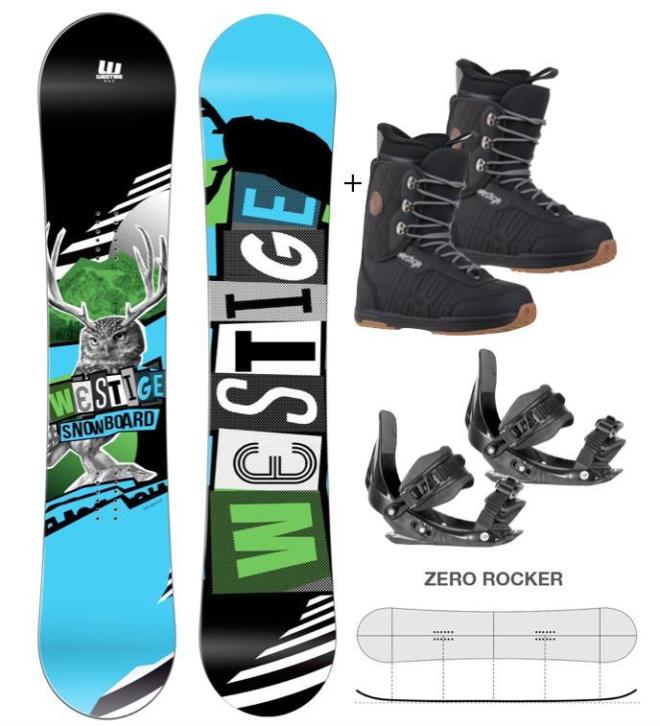 Snowboard + binding + schoenen: Nu 299.- (flat camber)