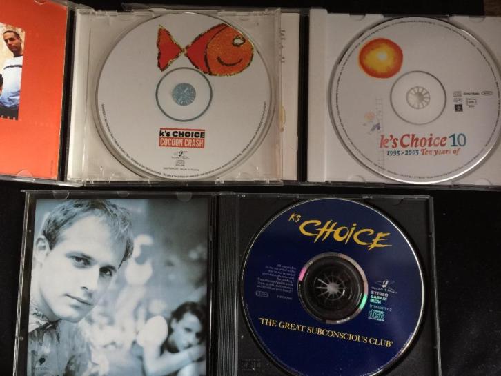 3 orig cd's van K's Choice € 15,- (of per stuk € 7,-)