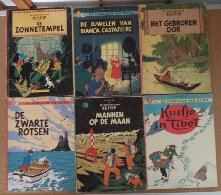 kuifje nederlands strips en franstalige boek Le Monde Hergé