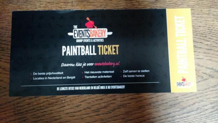 Paintball ticket