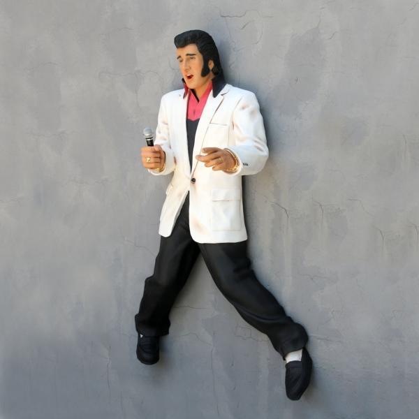 Muurdecoratie van Elvis Presley op ware grote!