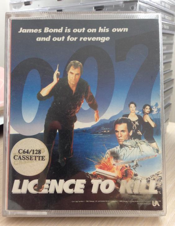 Commodore C64/128 007 Licence To Kill spel James Bond