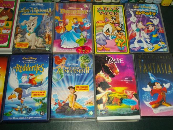 Wonderbaar verzameling VHS Walt Disney films kinderfilms voor kinderen FP-86