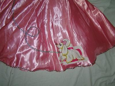 Leuke roze/zilveren ROCK & ROLL/PINK BABE/ROCKABILLY jurk