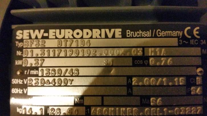 elektromotor sew eurodrive 0.37 kw