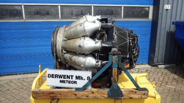 Gloster Meteor Rolls Royce Derwent gasturbine jetengine