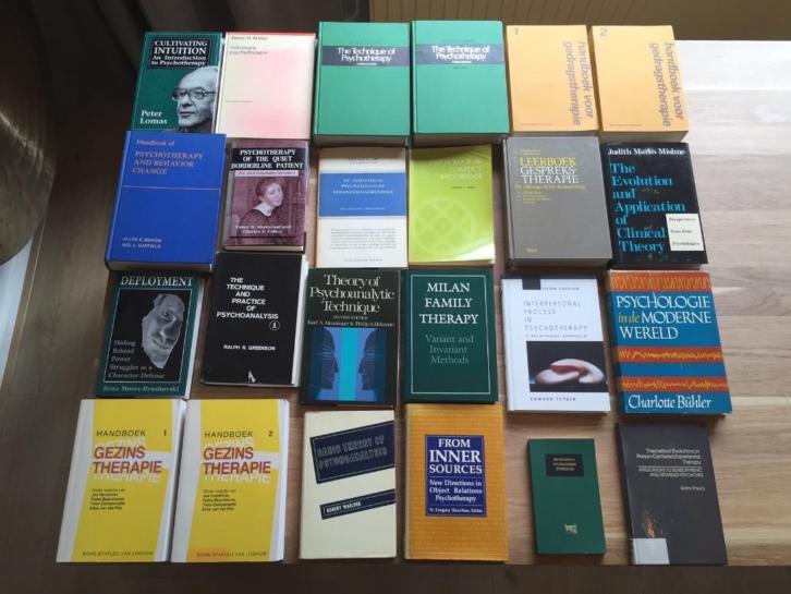Zeer uitgebreide collectie psychologie/psychotherapie boeken