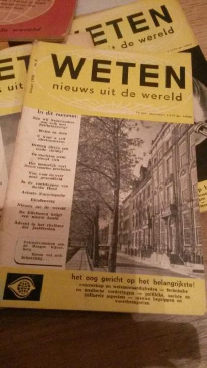 Weten tijdschrift retro vintage fifties '57 '58 '59 22 stuks