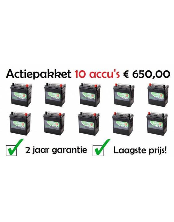 Accu Pakket,nu 10 populaire accu's voor minder dan €1 per AH