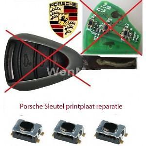 Porsche reparatie printplaat autosleutel microswitch