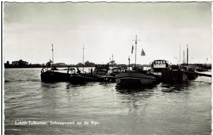 Lobith-Tolkamer Scheepvaart op de Rijn