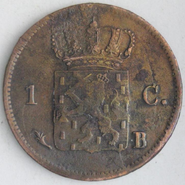 Nederland - 1 cent 1821 Brussel Willem I (zeldzaam)