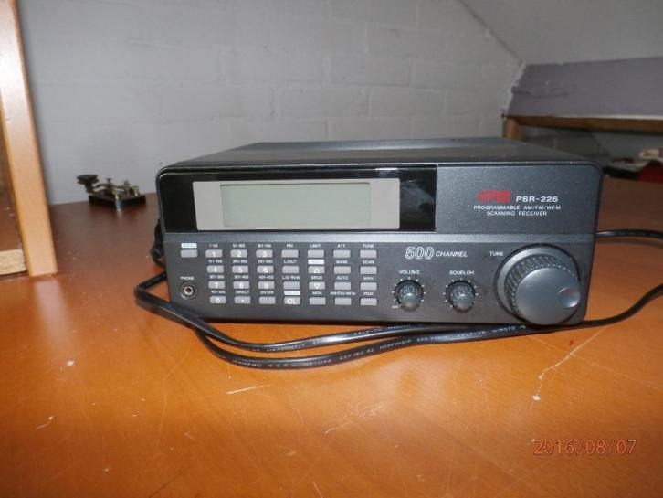 scanner GRE PSR-225 500 kanaals 25-1300 MHZ