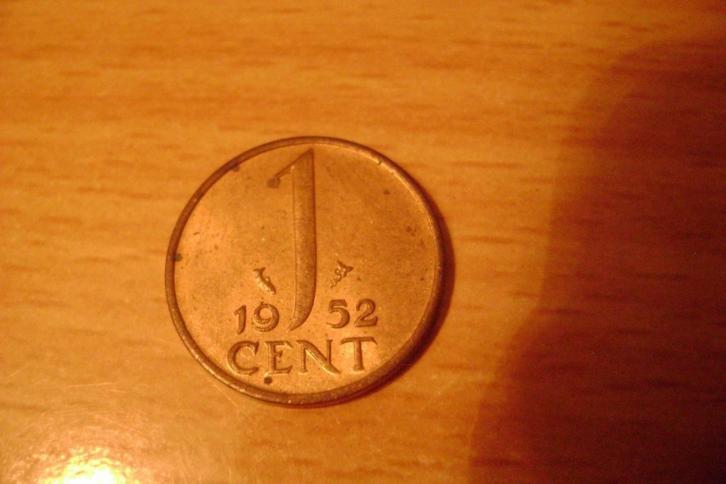 Nederland: een zeer mooie UNC/FDC cent uit 1952