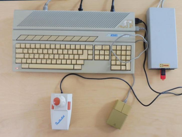Atari 520ST+ incl. Gotek Floppy emulator met HXC2001 fw