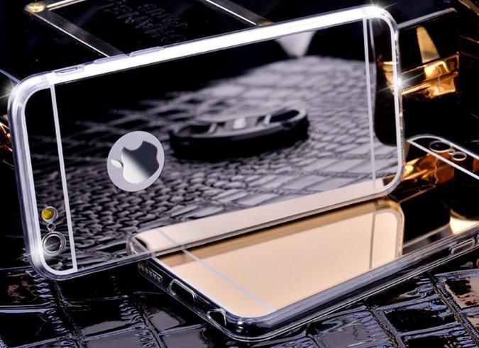Spiegel hoesjes Apple Iphone 6 / 6S /6Plus Zachte Siliconen