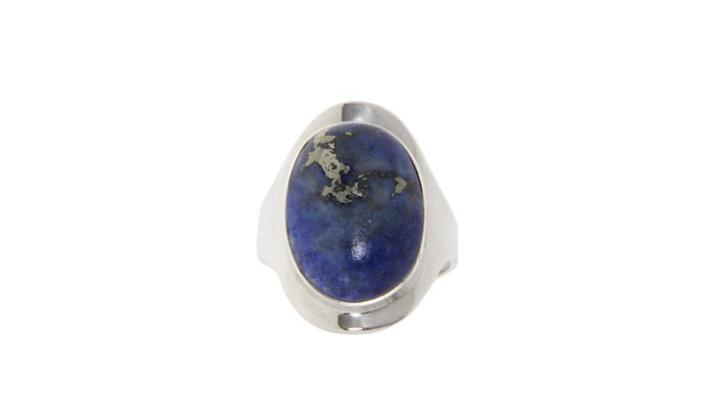 Zilveren ring met Lapis lazuli 835