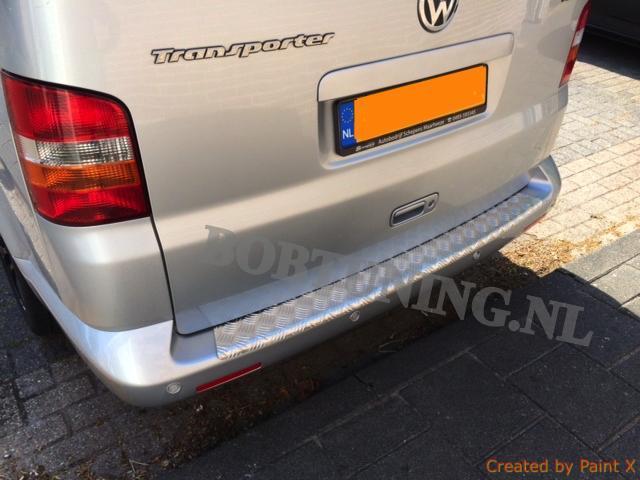 Rvs Aluminium Traanplaat bumperbescherming Volkswagen T5,T6