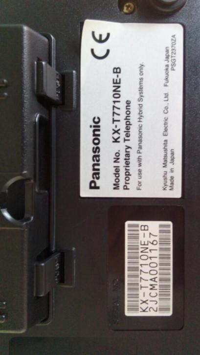 Panasonic telefoon model kxt7710