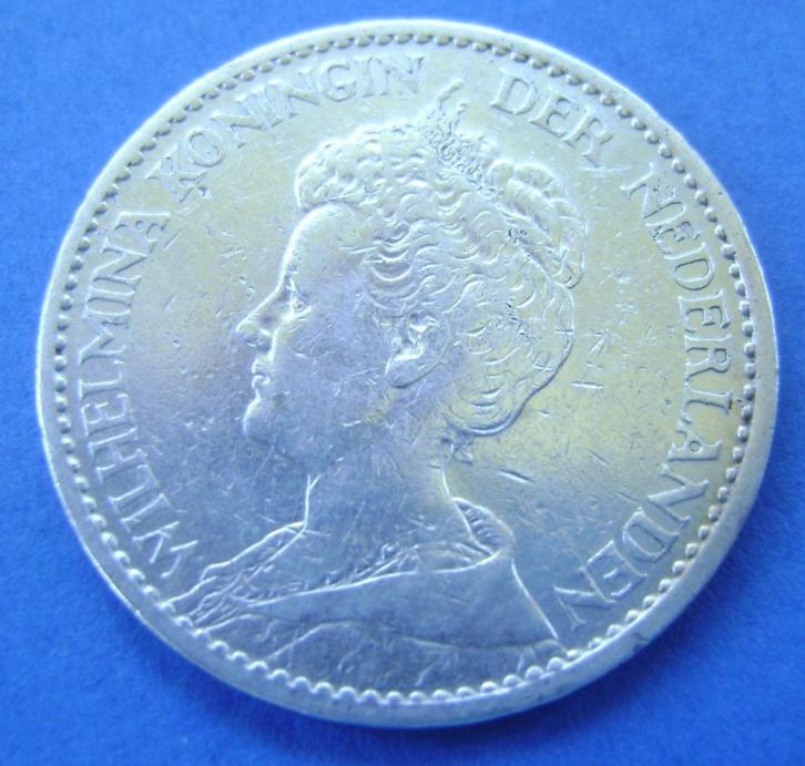 Zilveren 1 gulden 1913 Wilhelmina
