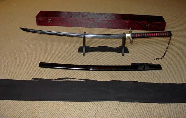 Complete samurai set (zwaard, katana, mes, sabel, dolk, helm