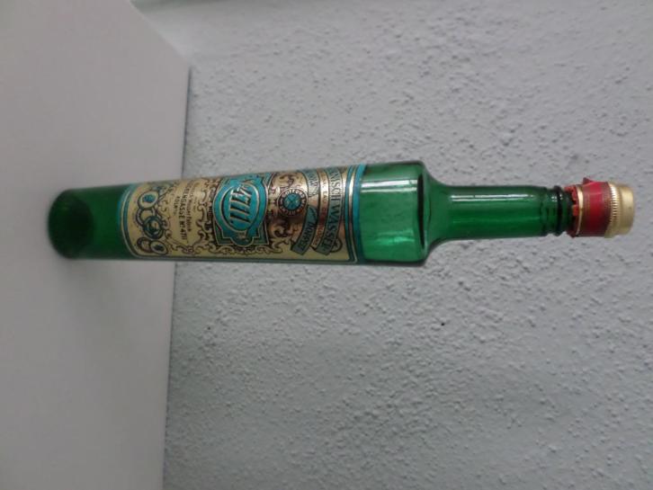 Antiek Boldoot flesje 22cm hoog